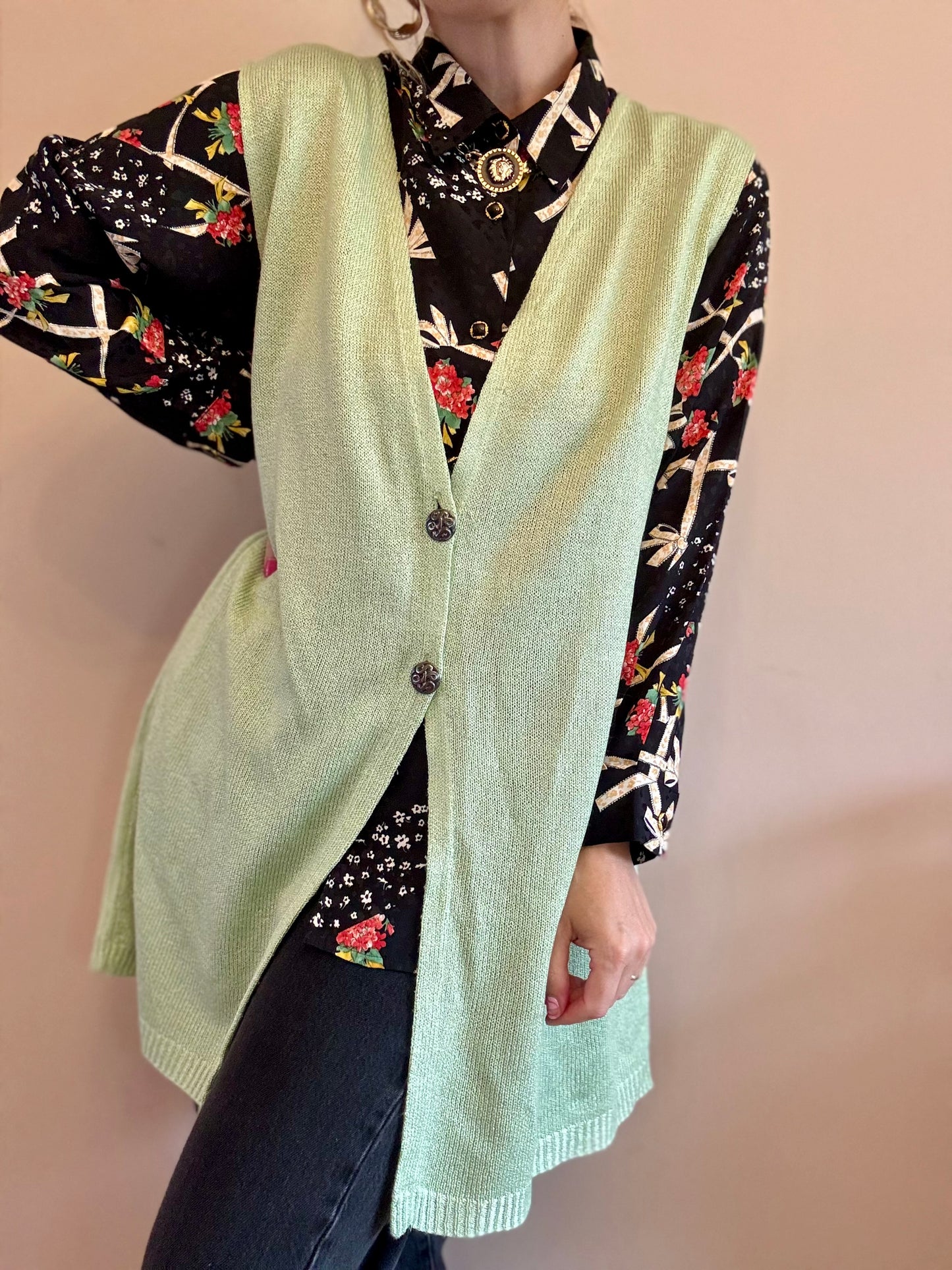 Vintage fine knit waistcoat