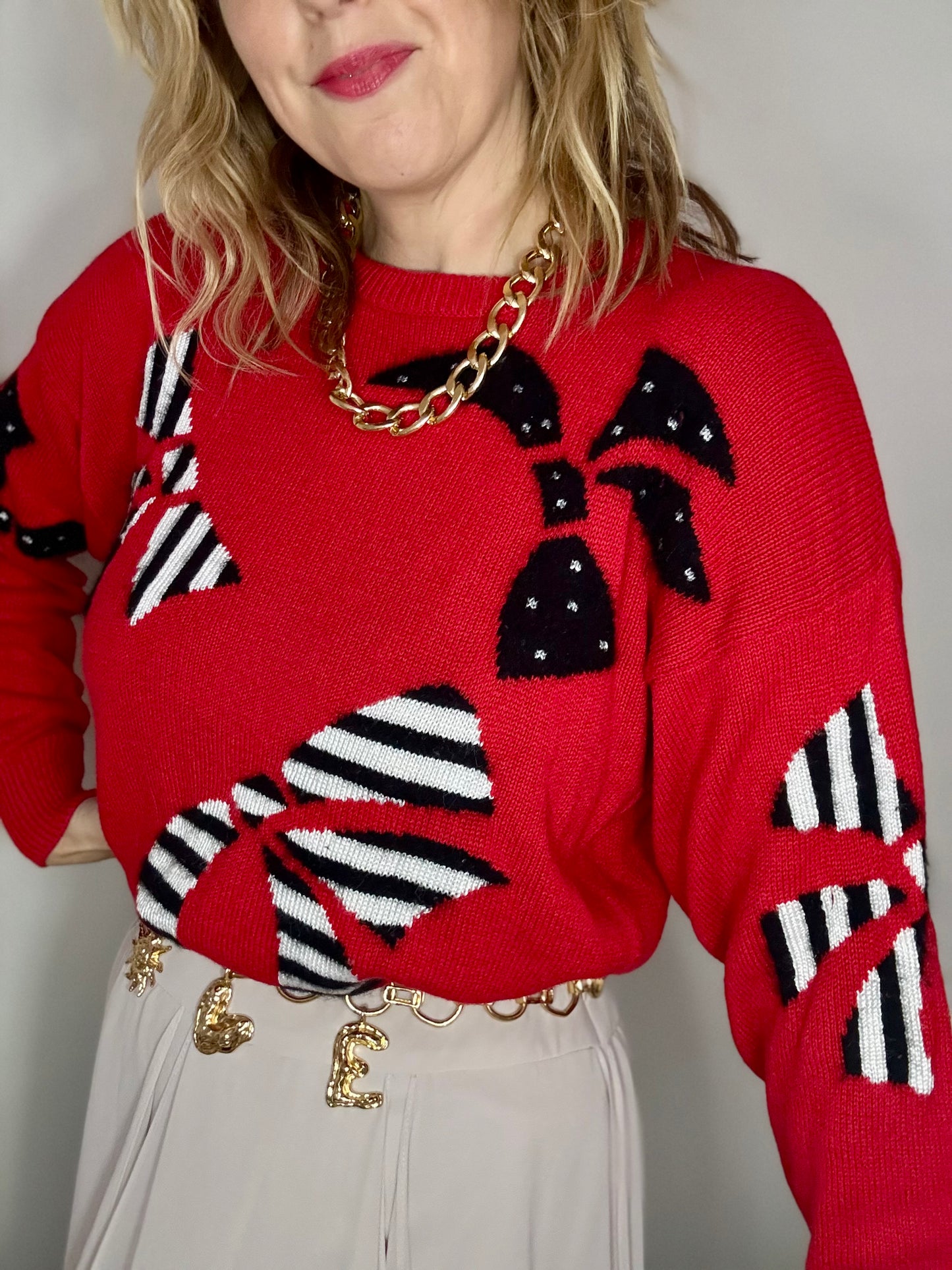 Vintage ‘Betty Barclay bow’ jumper