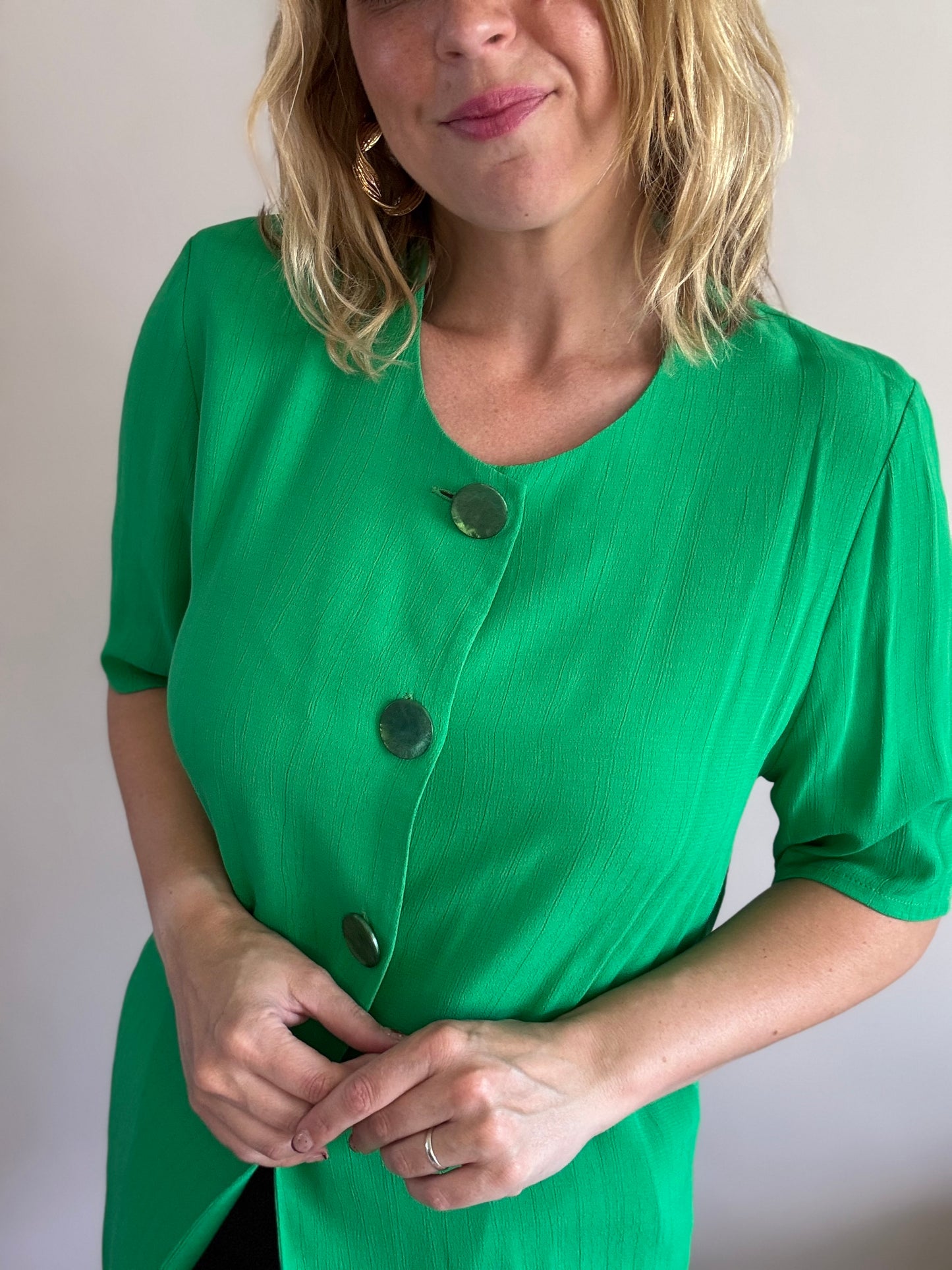 Vintage 1990s green blouse