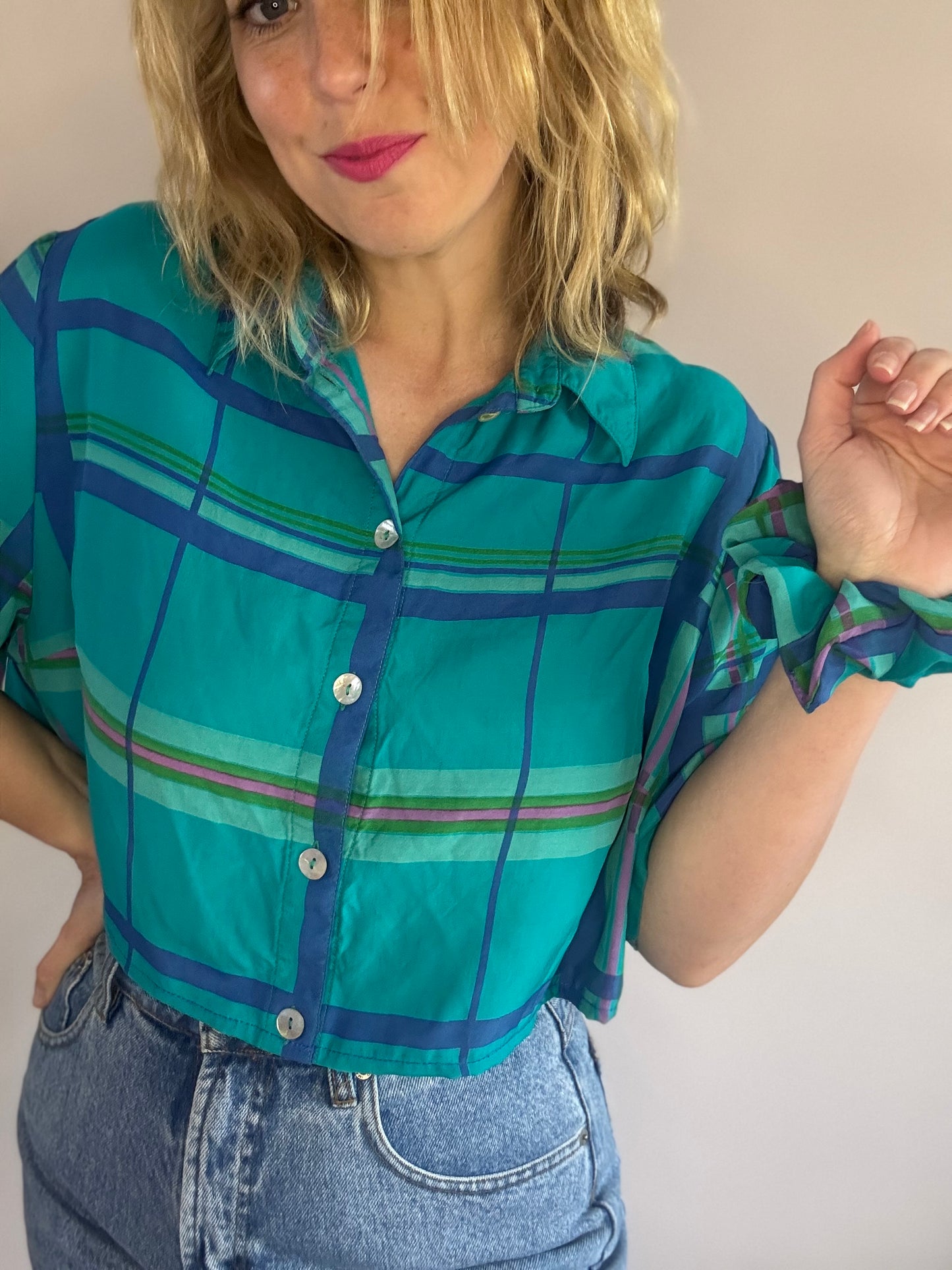 Reworked vintage blouse