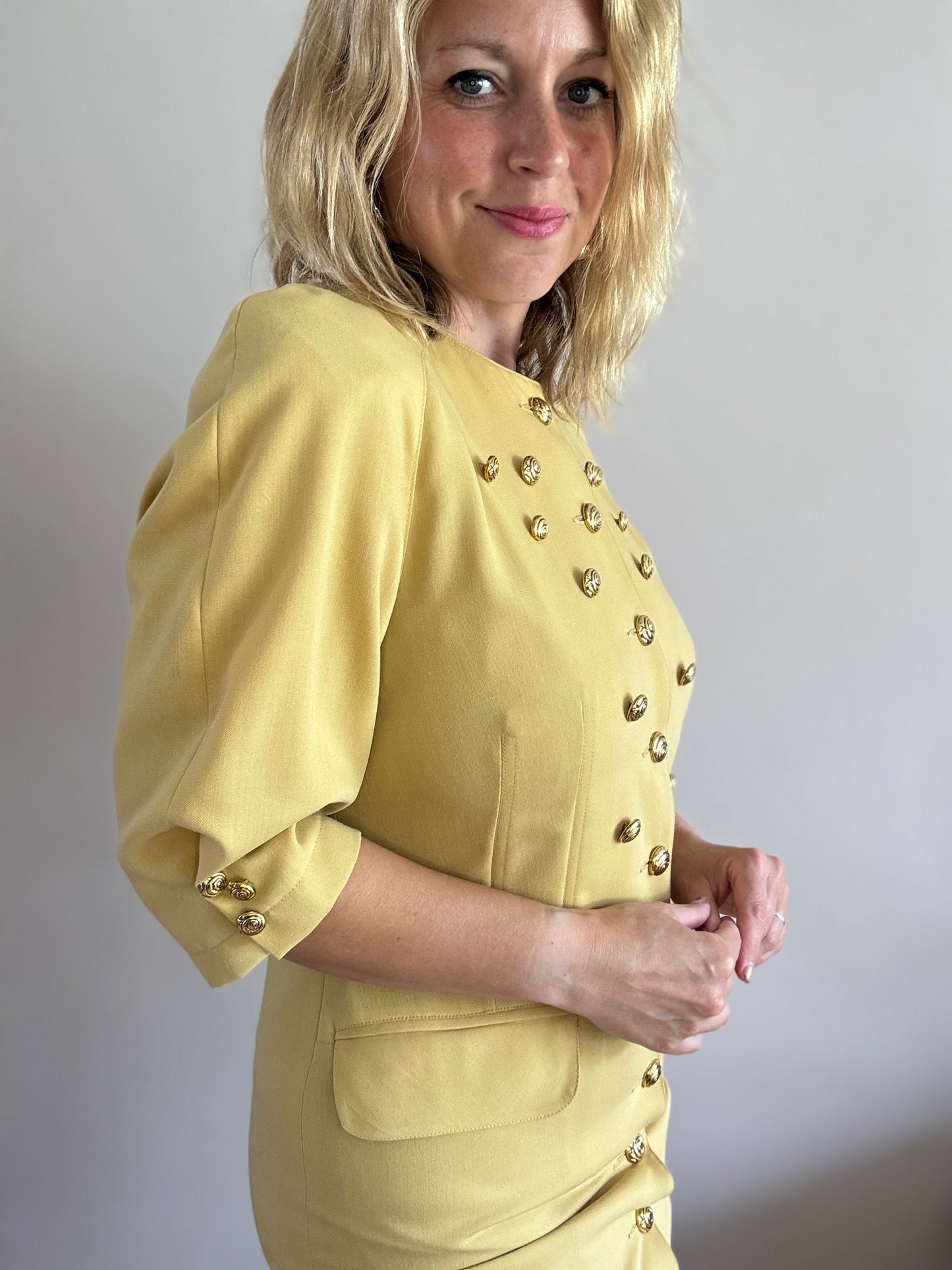 Vintage 1980s button dress