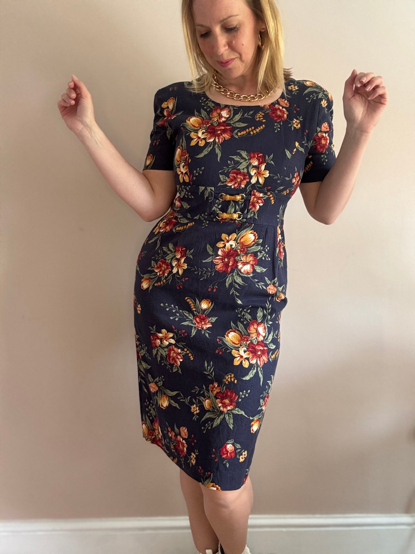 Vintage 1990s floral dress