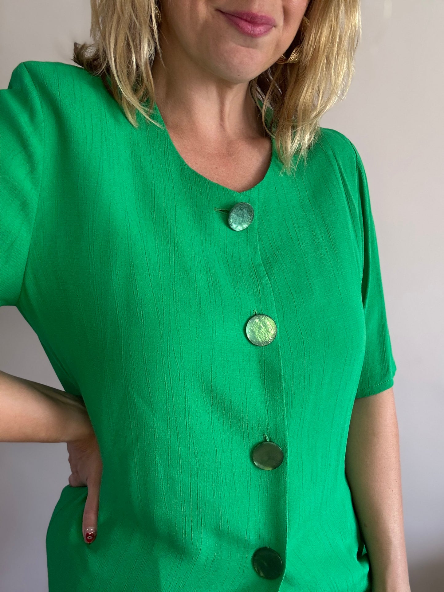 Vintage 1990s green blouse