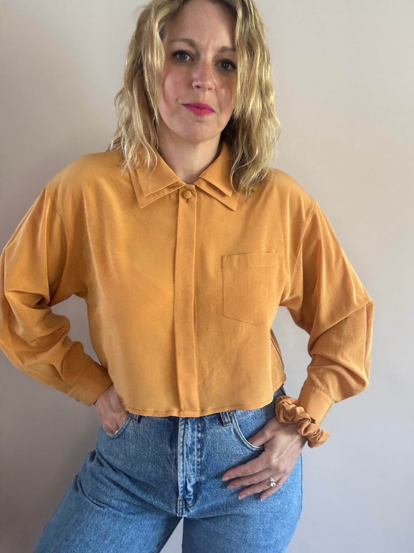 Reworked vintage blouse