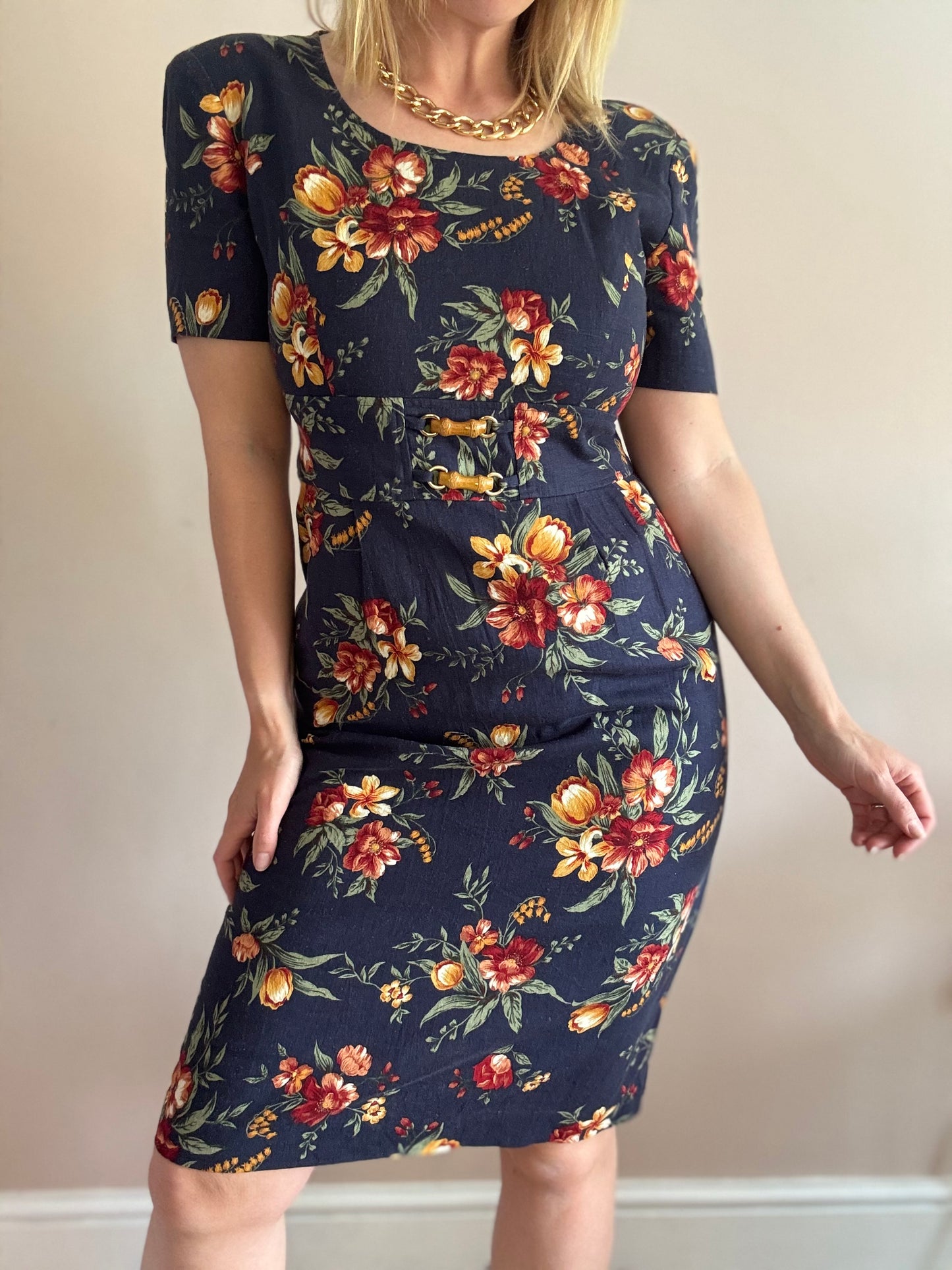 Vintage 1990s floral dress