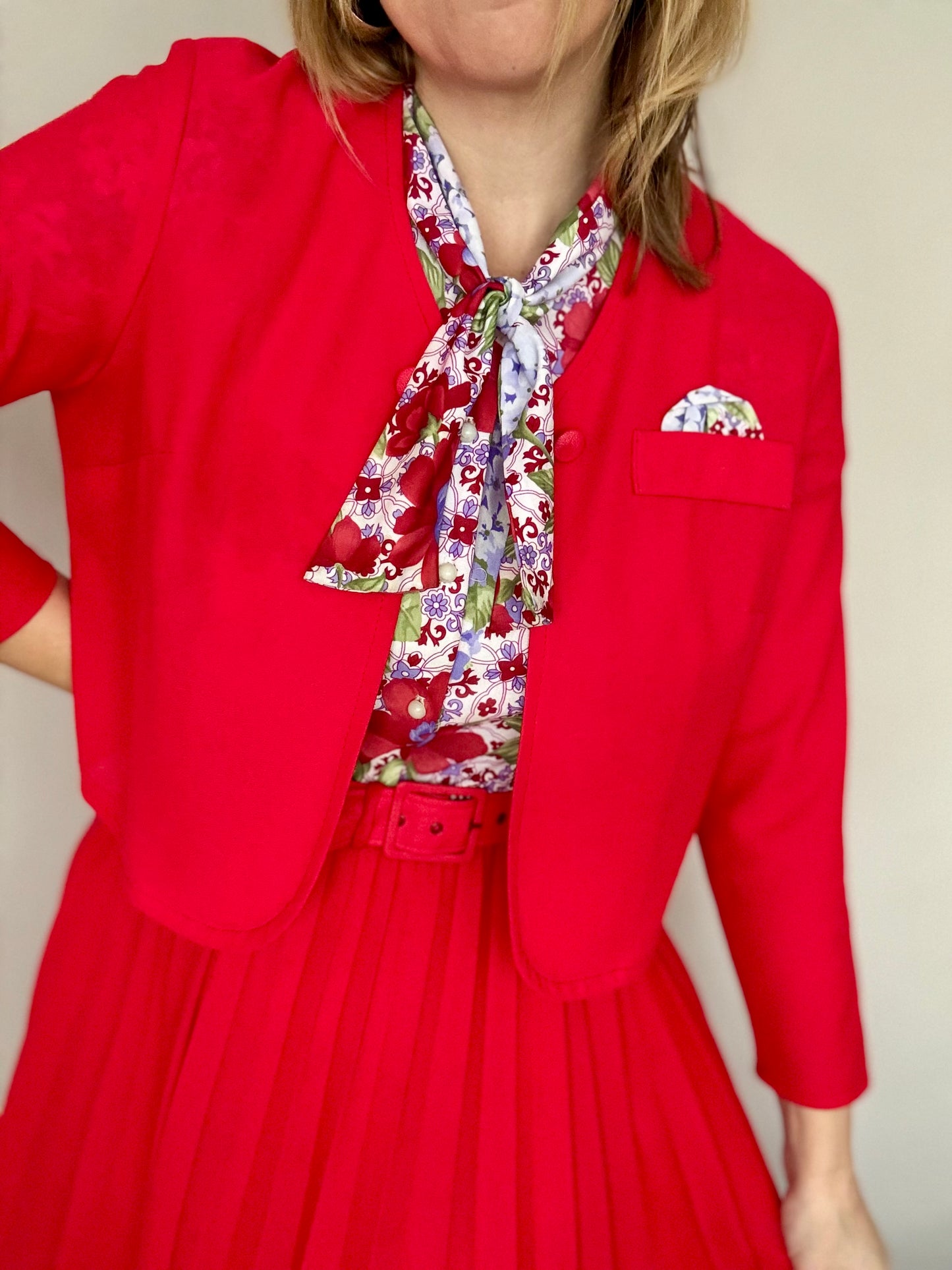 Vintage two piece dress and jacket