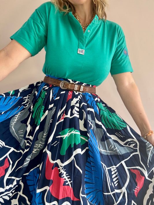 Vintage ‘abstract leaf’ skirt