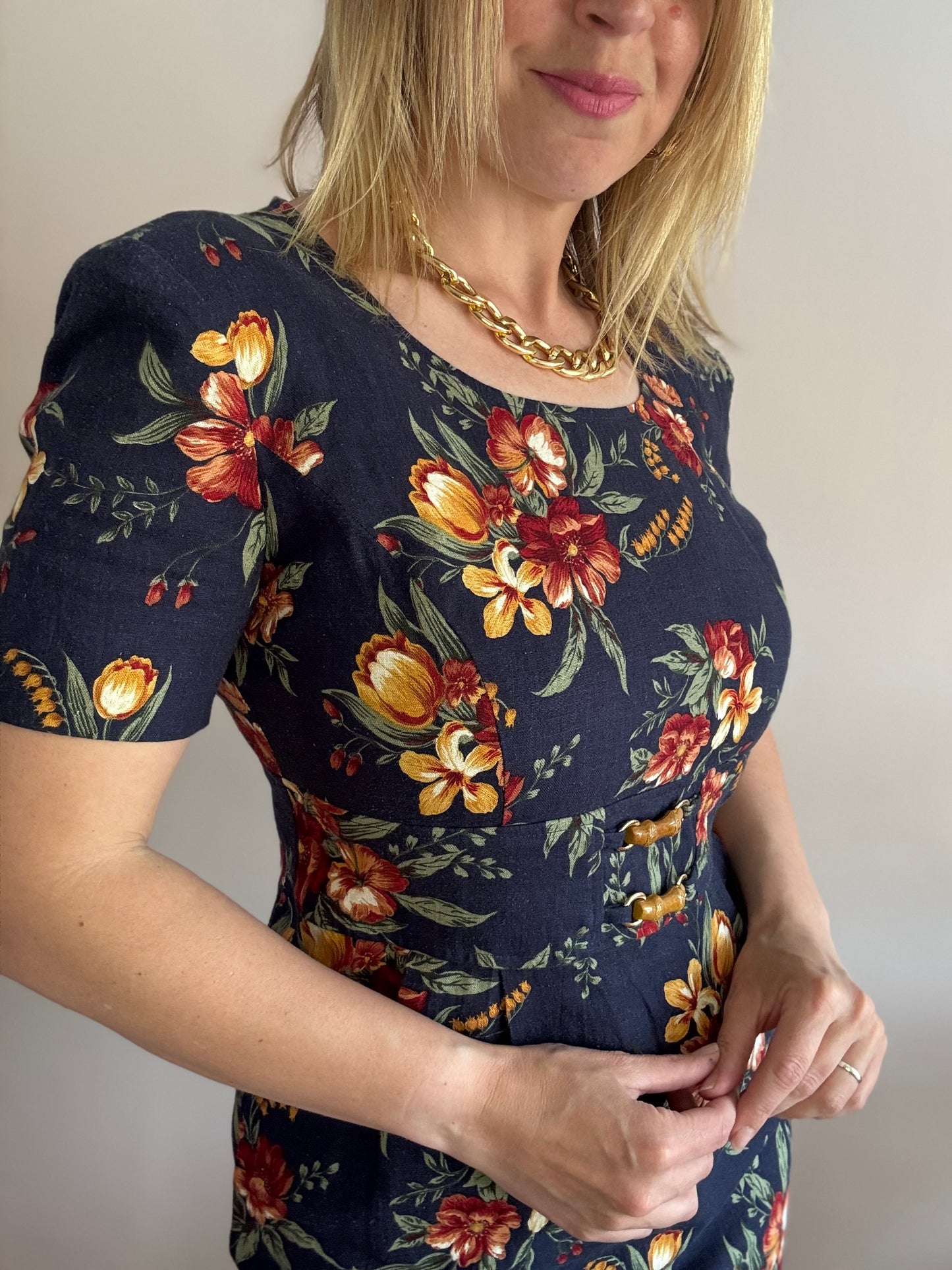 Vintage 1990s floral dress