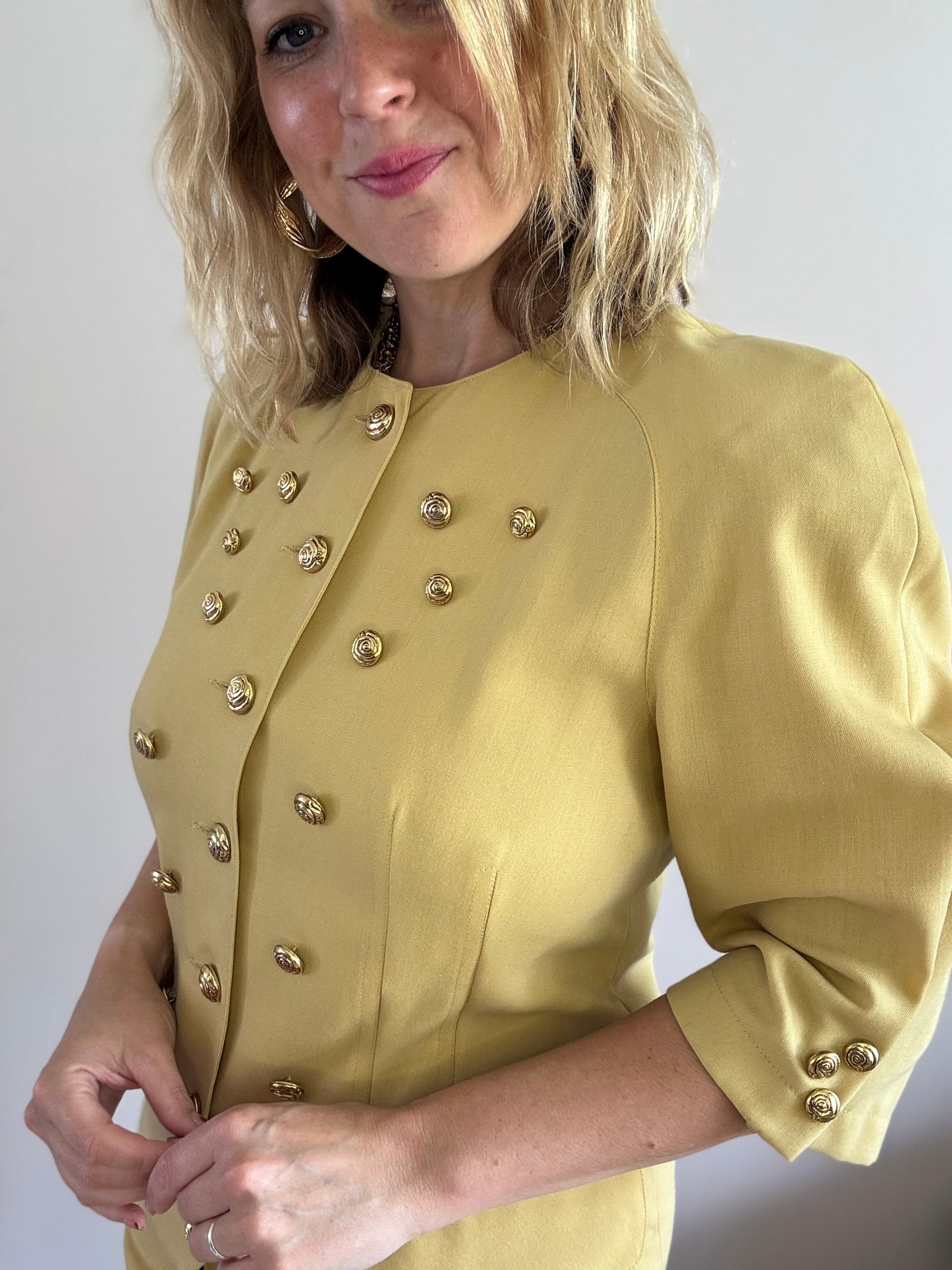 Vintage 1980s button dress