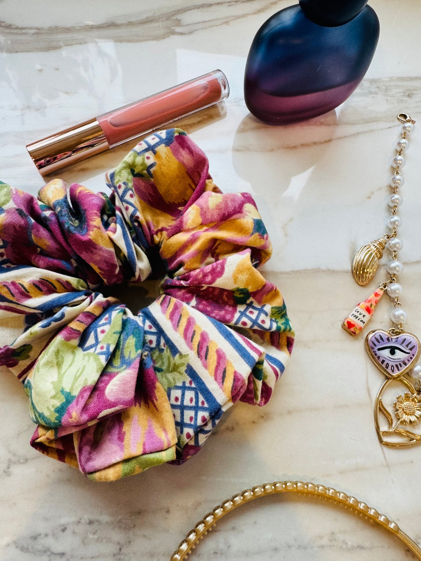 ‘Garden Party’ vintage scrunchie