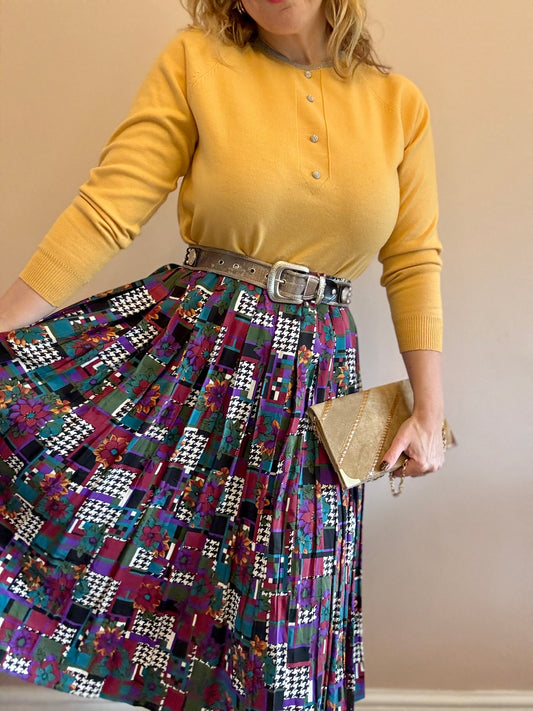 Vintage ‘clash print’ skirt