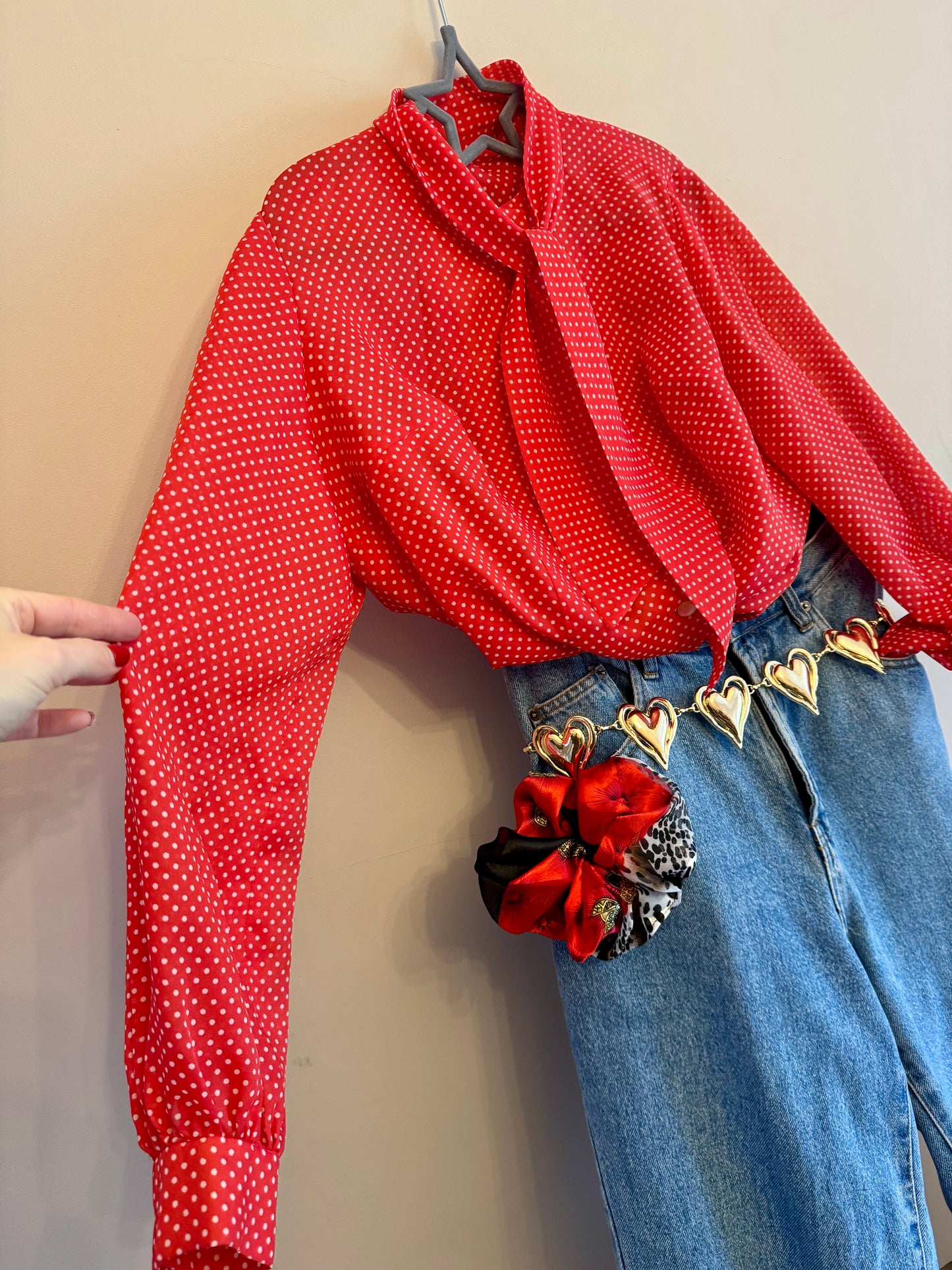 Vintage ‘polka’ blouse