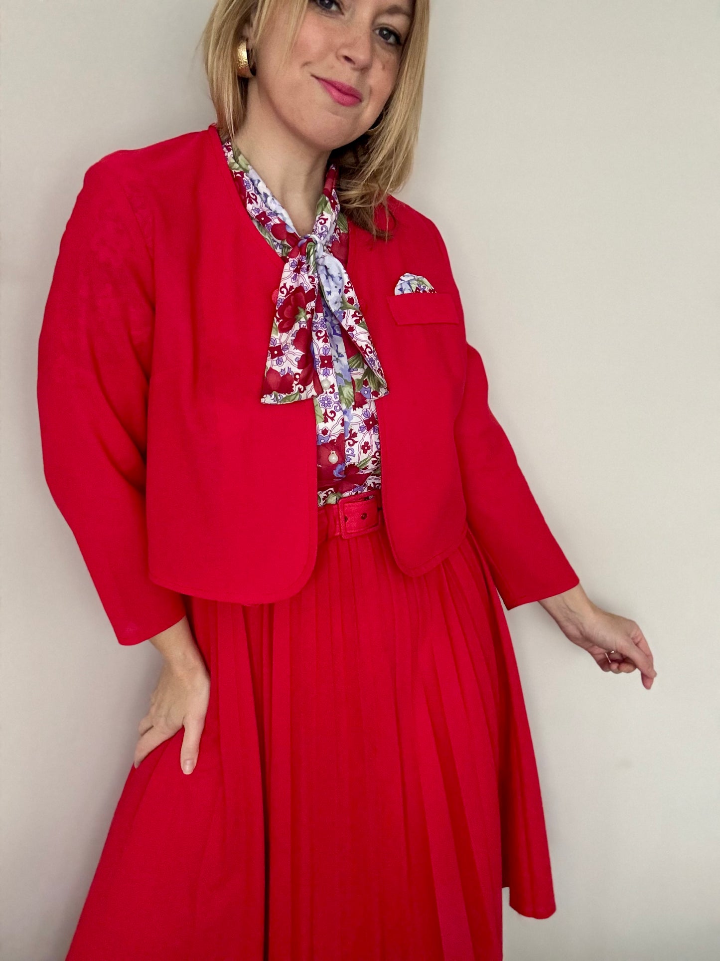 Vintage two piece dress and jacket