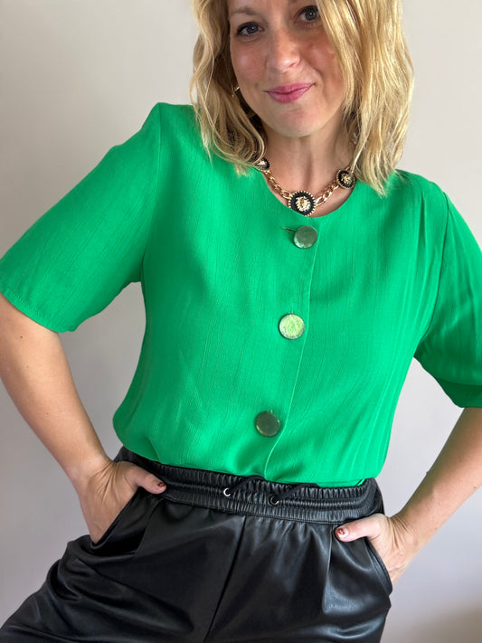 Vintage 1990s green blouse