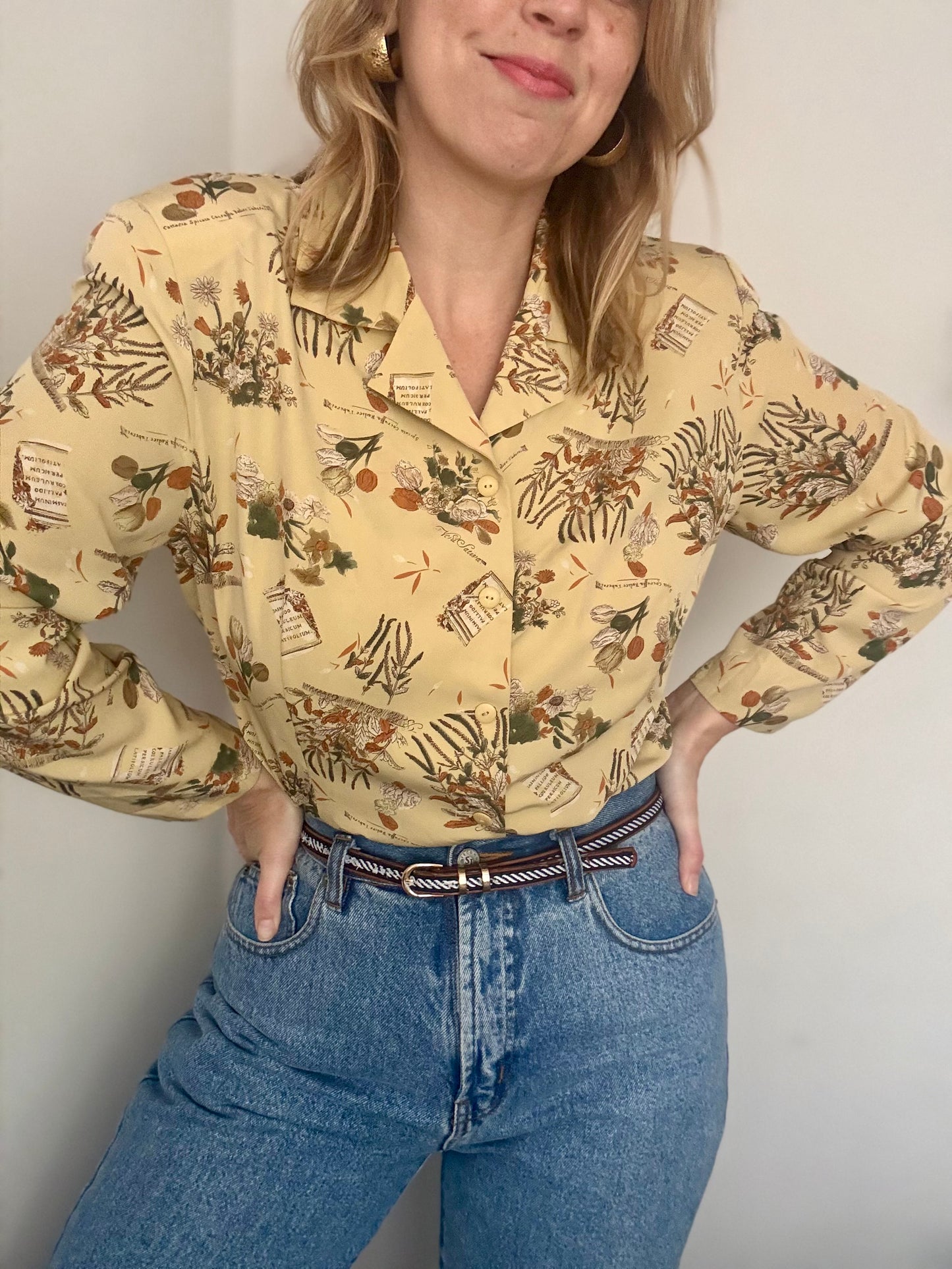 Vintage ‘romantic floral’ blouse