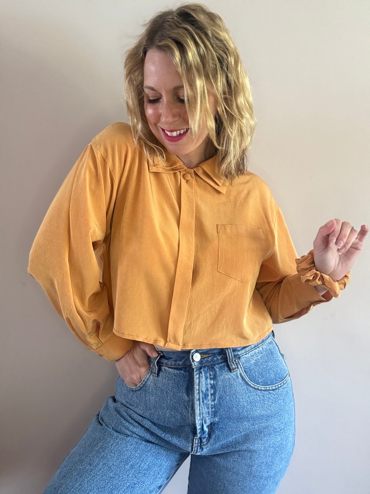 Reworked vintage blouse