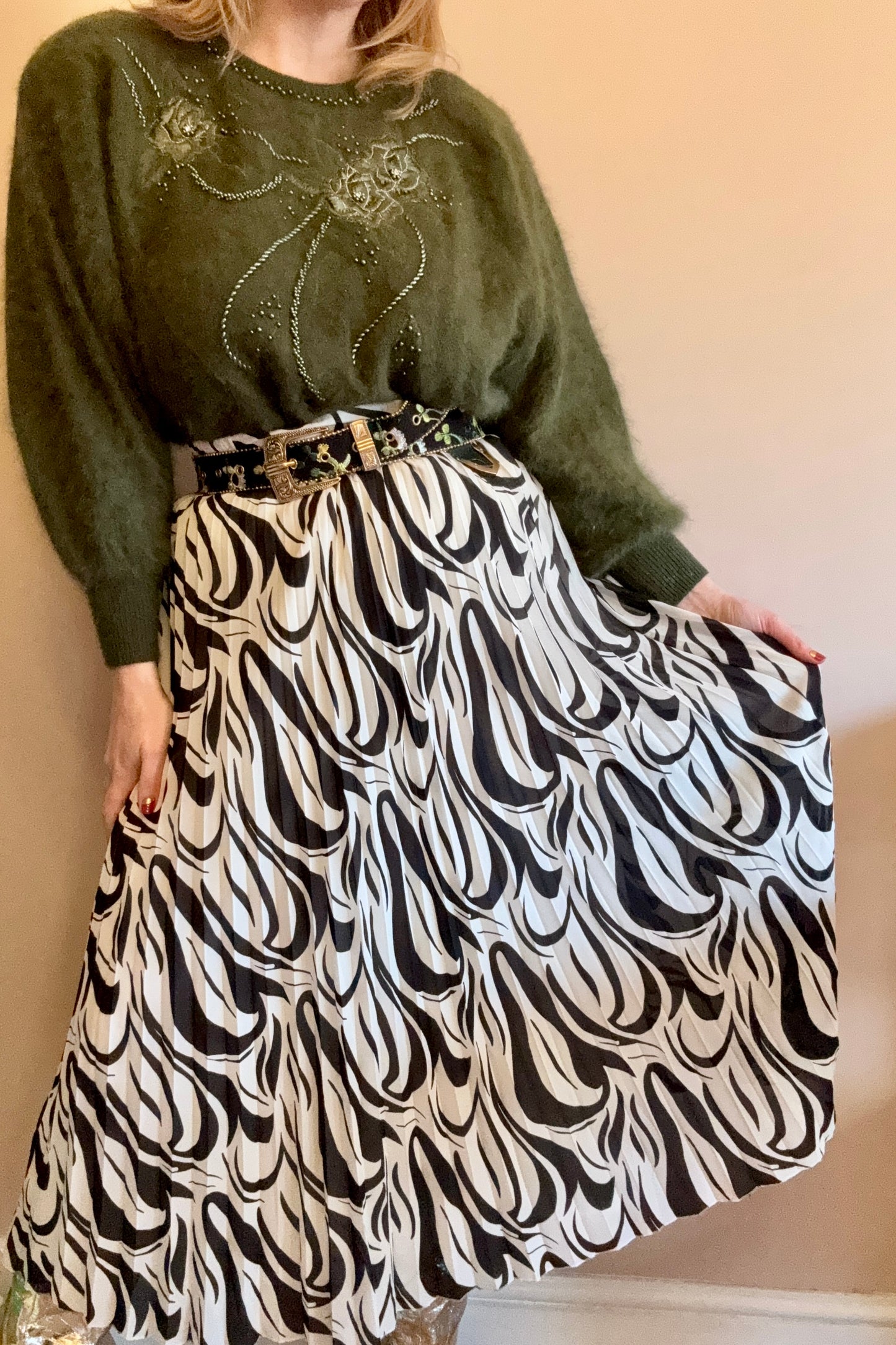 Animal print skirt