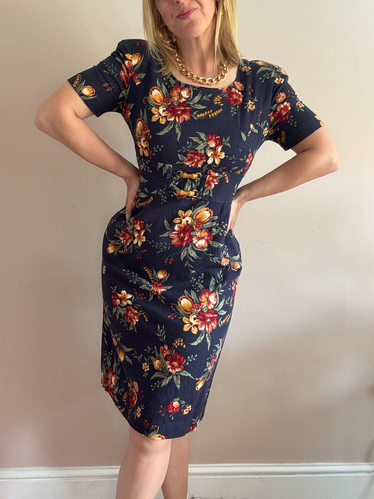 Vintage 1990s floral dress