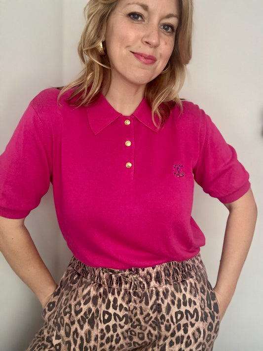 Vintage ‘hot pink golf’ top
