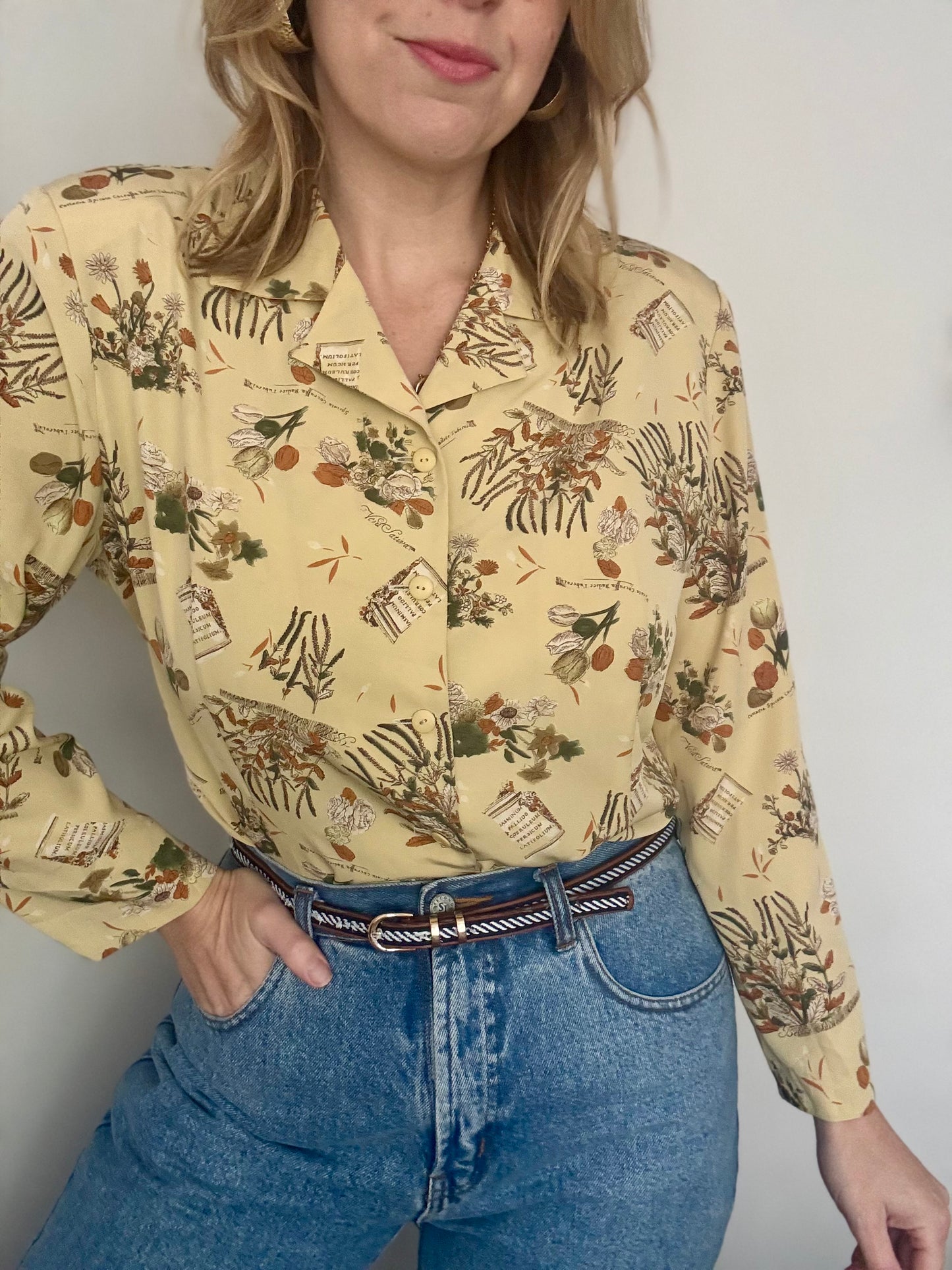Vintage ‘romantic floral’ blouse