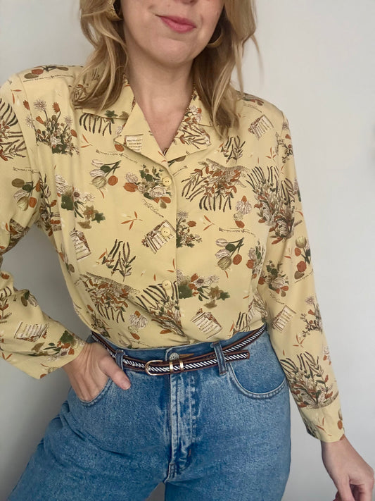 Vintage ‘romantic floral’ blouse