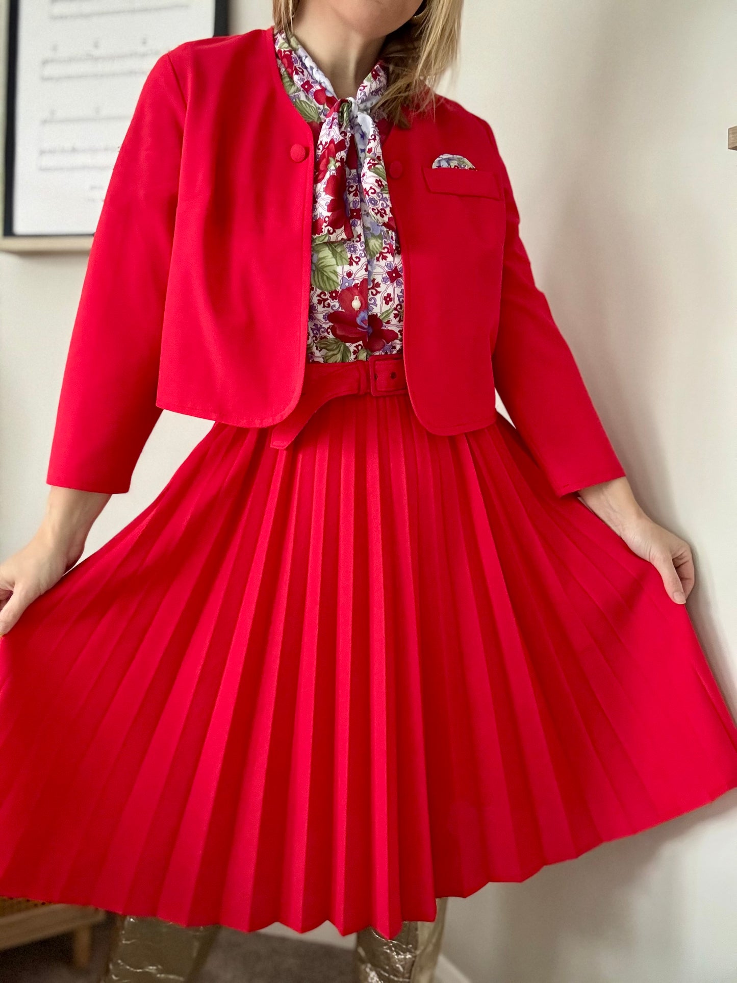 Vintage two piece dress and jacket