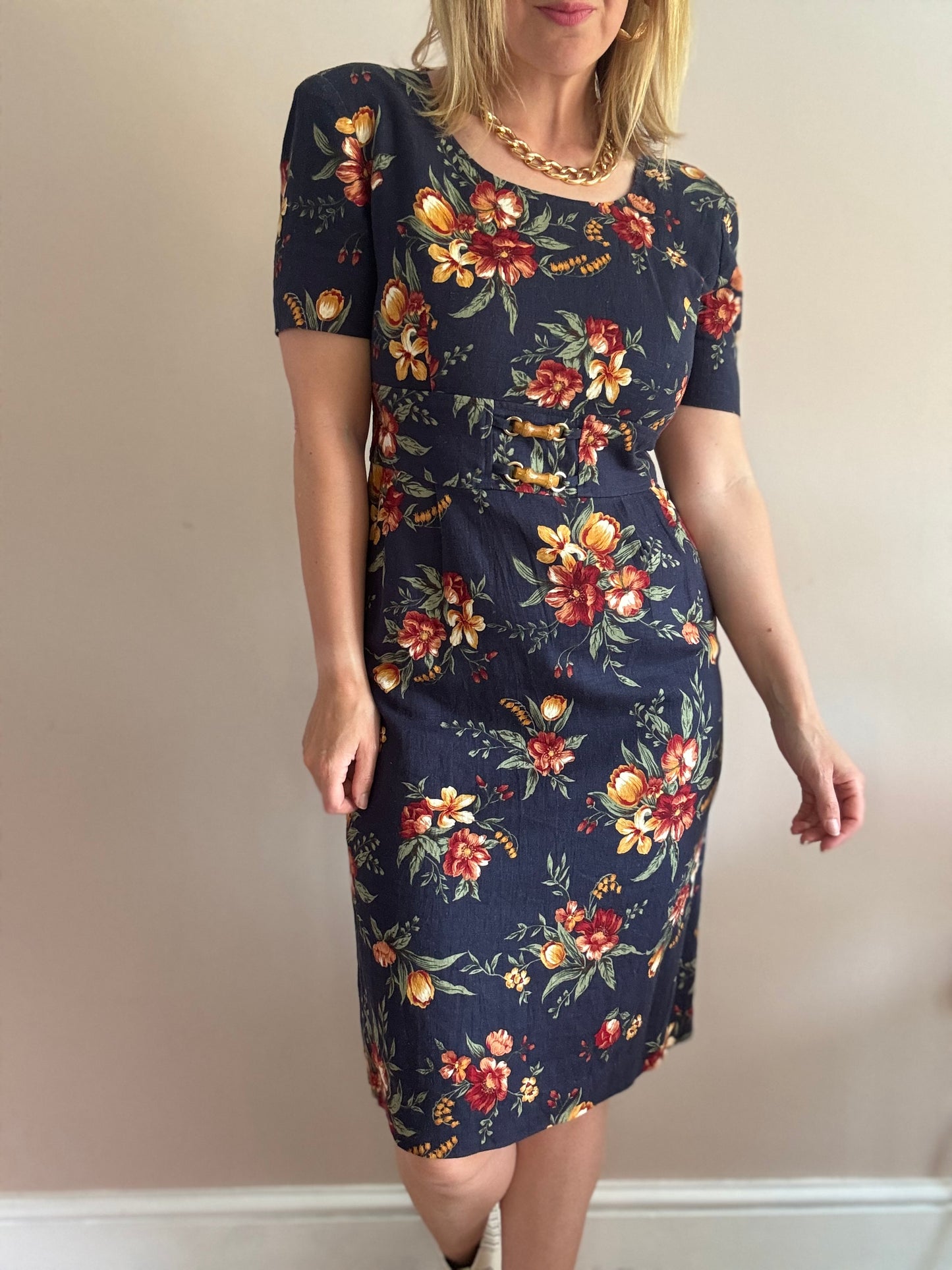 Vintage 1990s floral dress