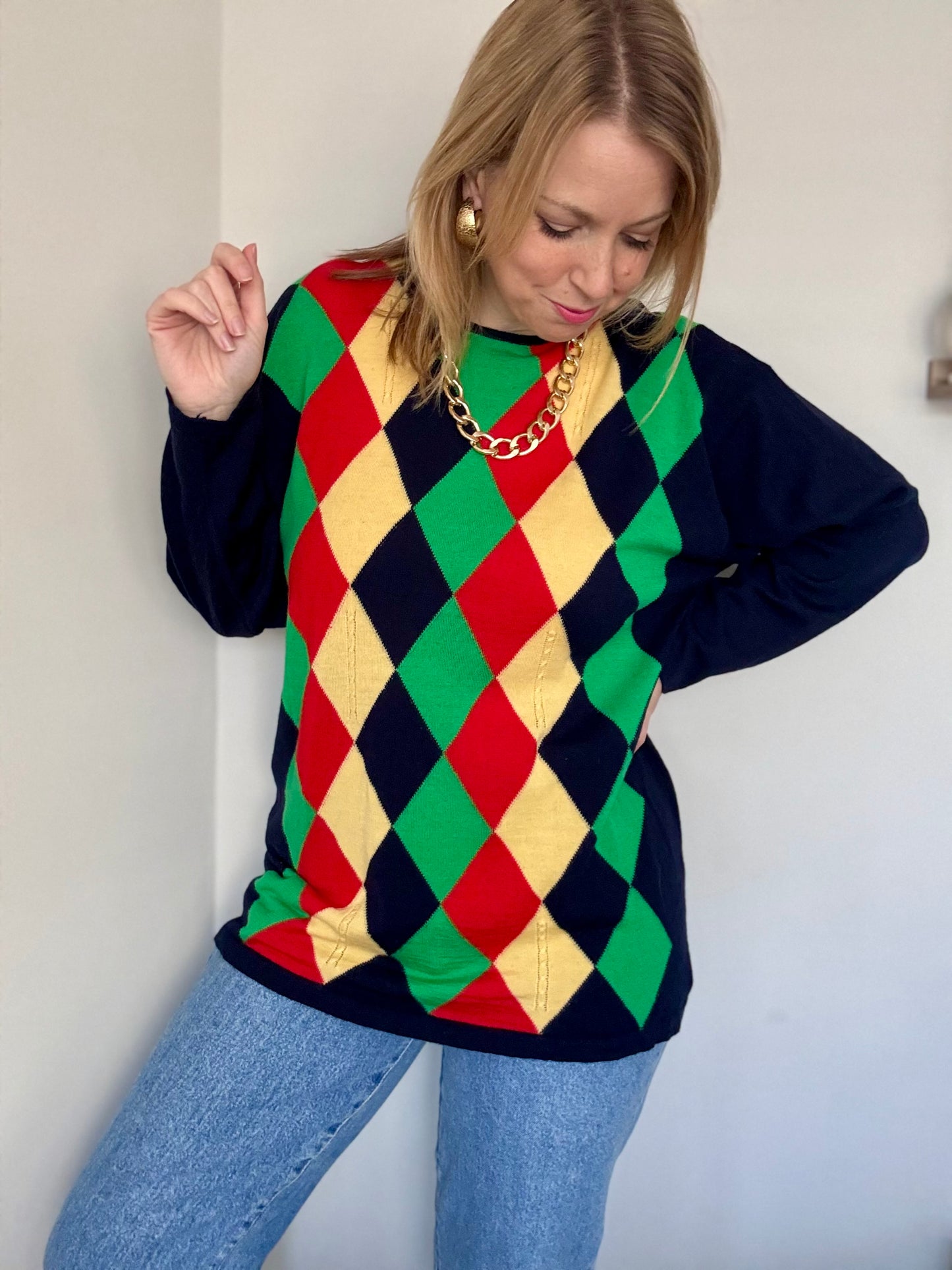 Vintage pure new wool jumper