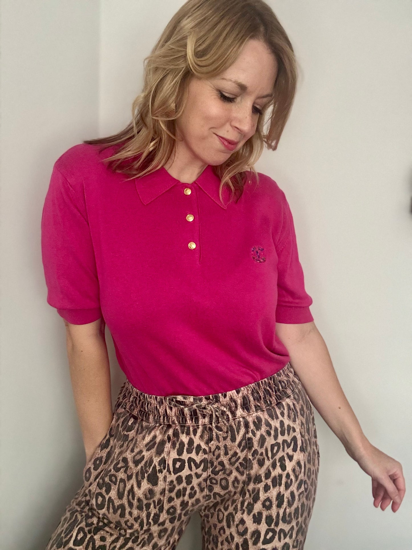 Vintage ‘hot pink golf’ top