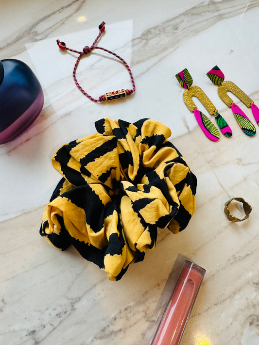 ‘Wild’ animal print scrunchie