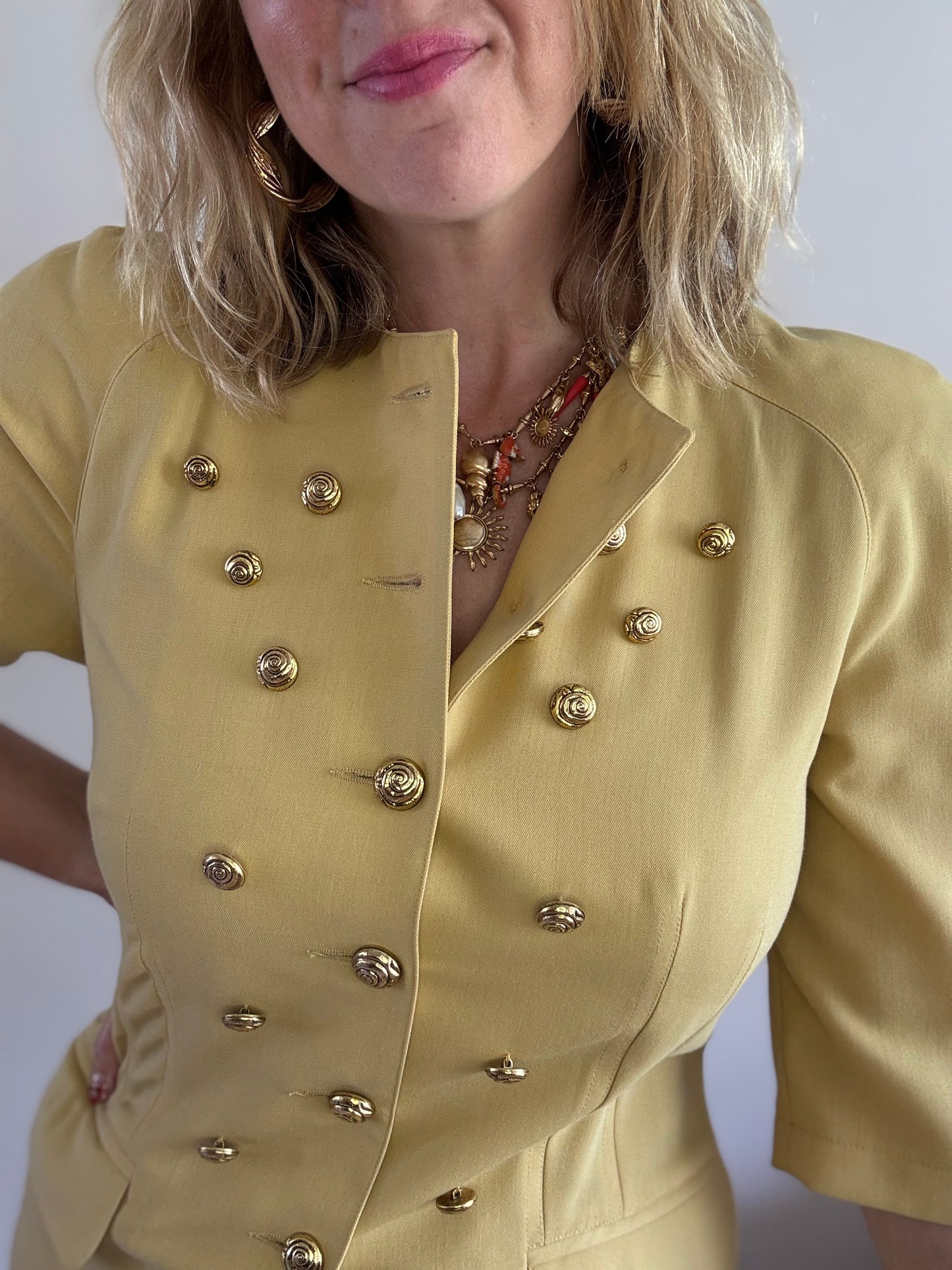 Vintage 1980s button dress