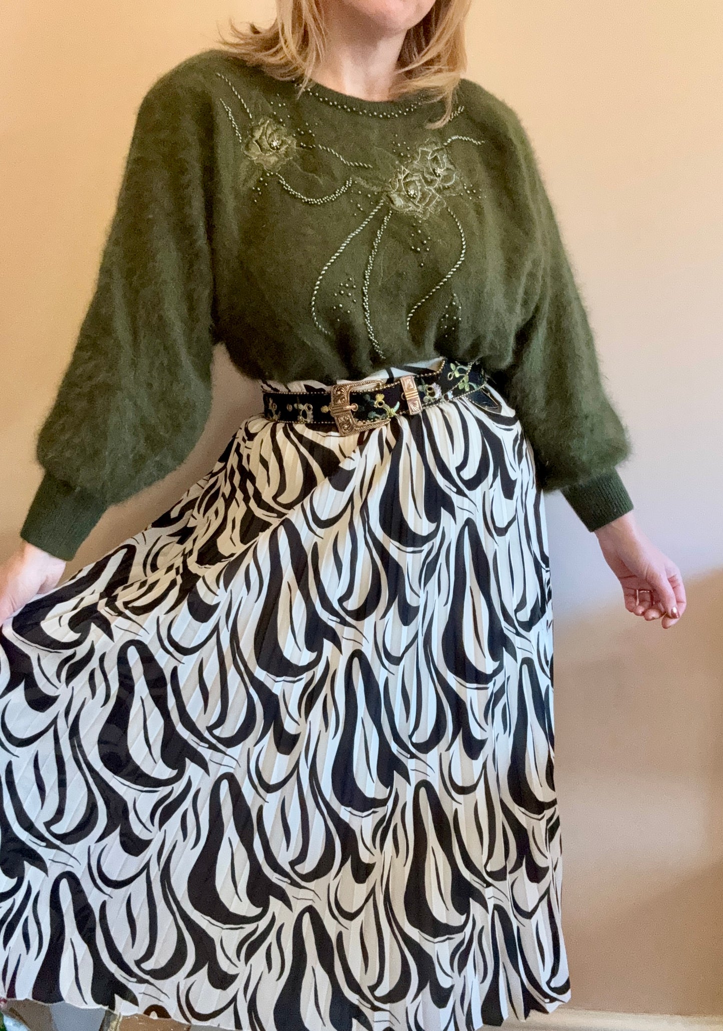 Animal print skirt