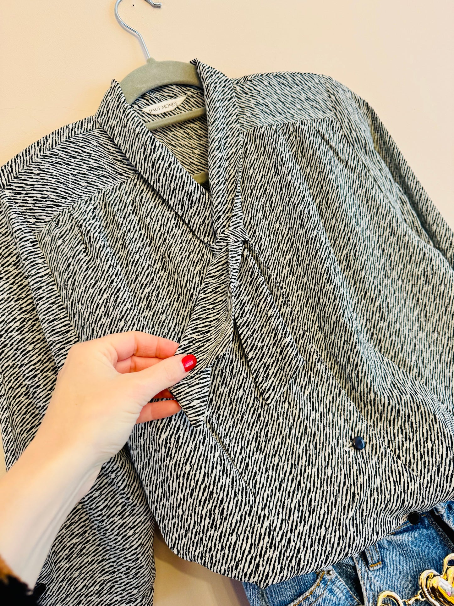 Vintage ‘tie’ blouse