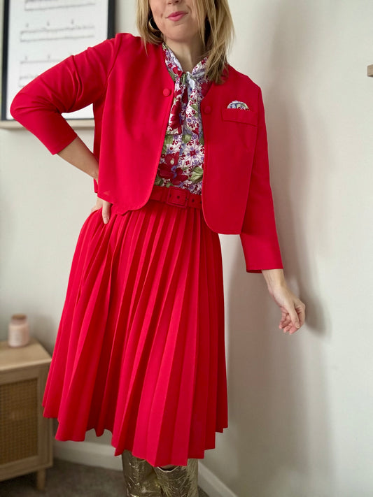 Vintage two piece dress and jacket