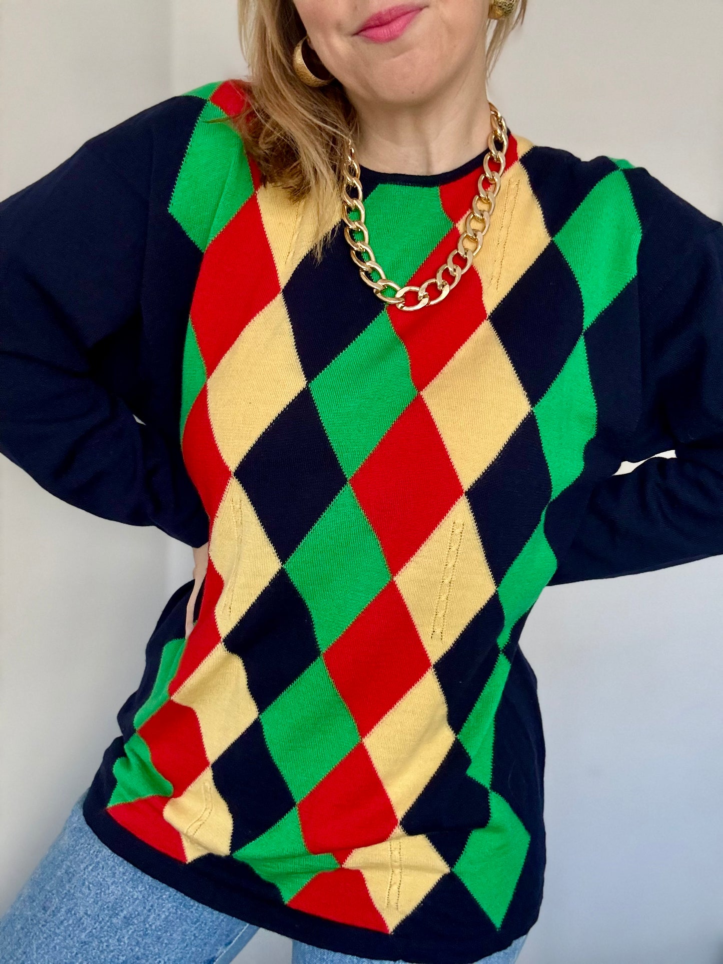 Vintage pure new wool jumper