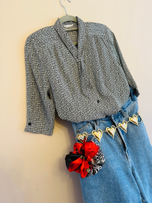 Vintage ‘tie’ blouse