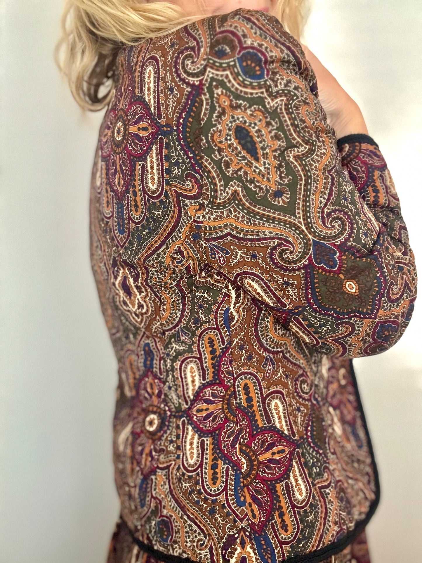 Vintage ‘Autumn Paisley’ two piece set