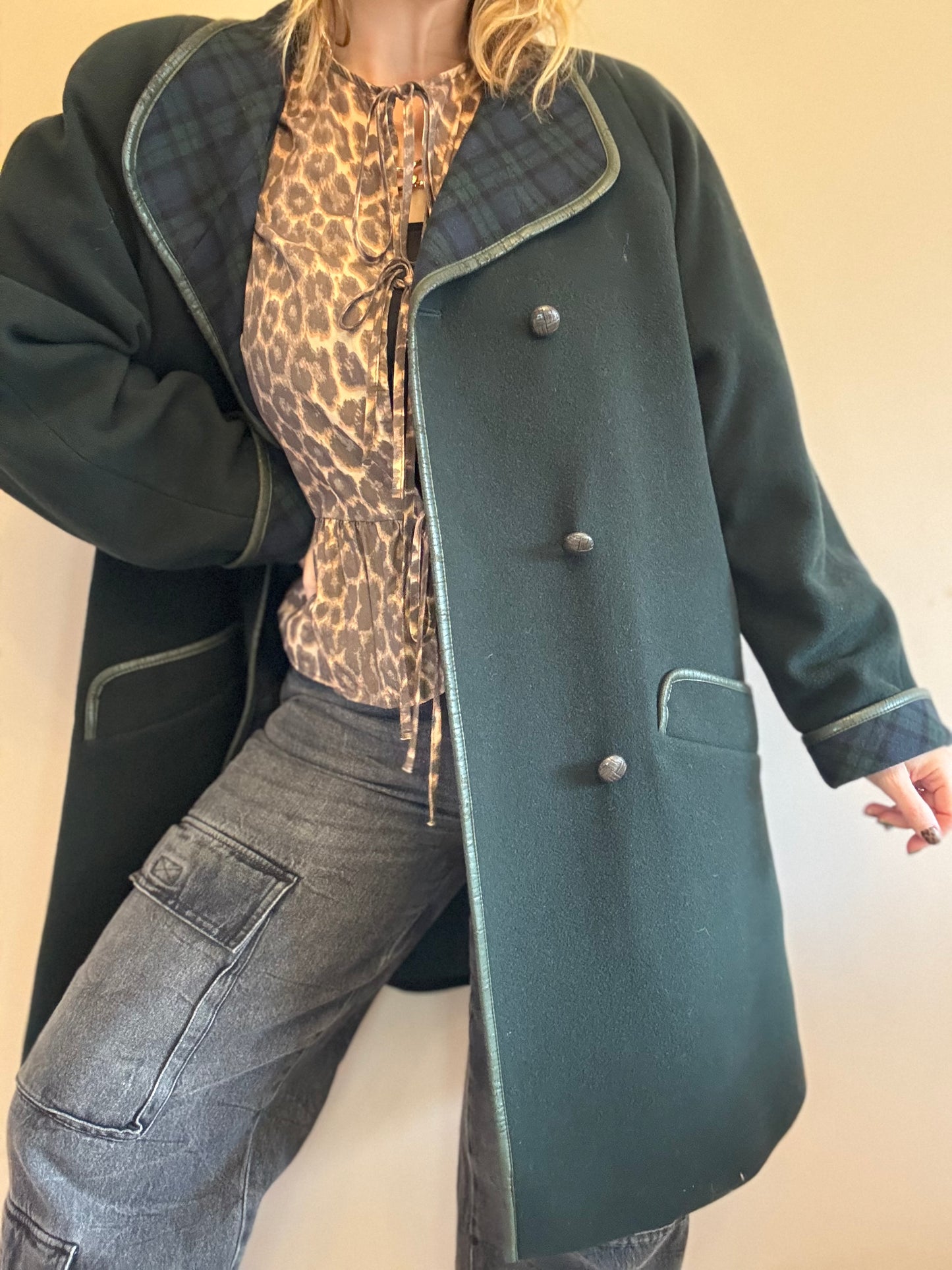 Vintage wool blend coat