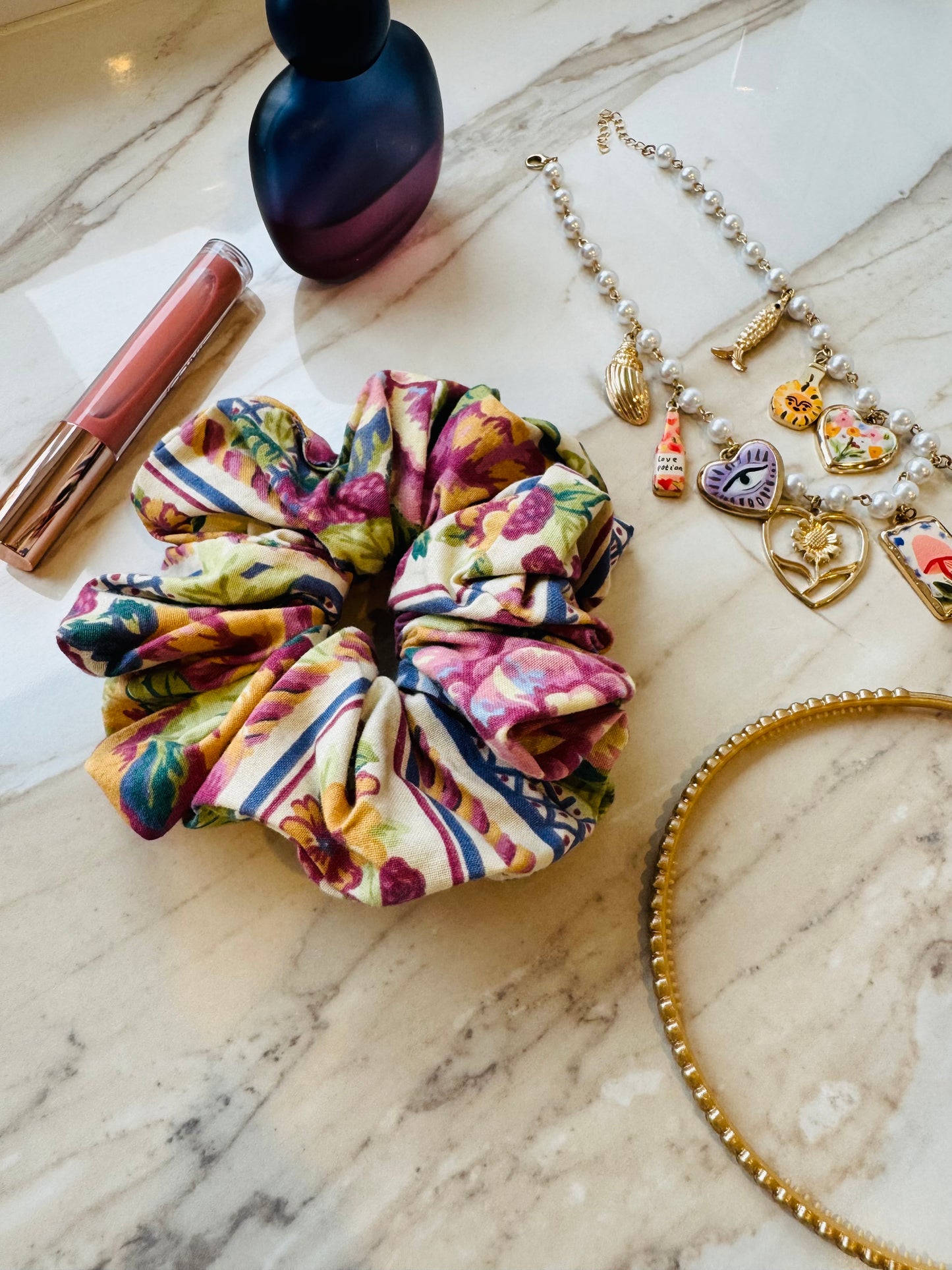 ‘Garden Party’ vintage scrunchie