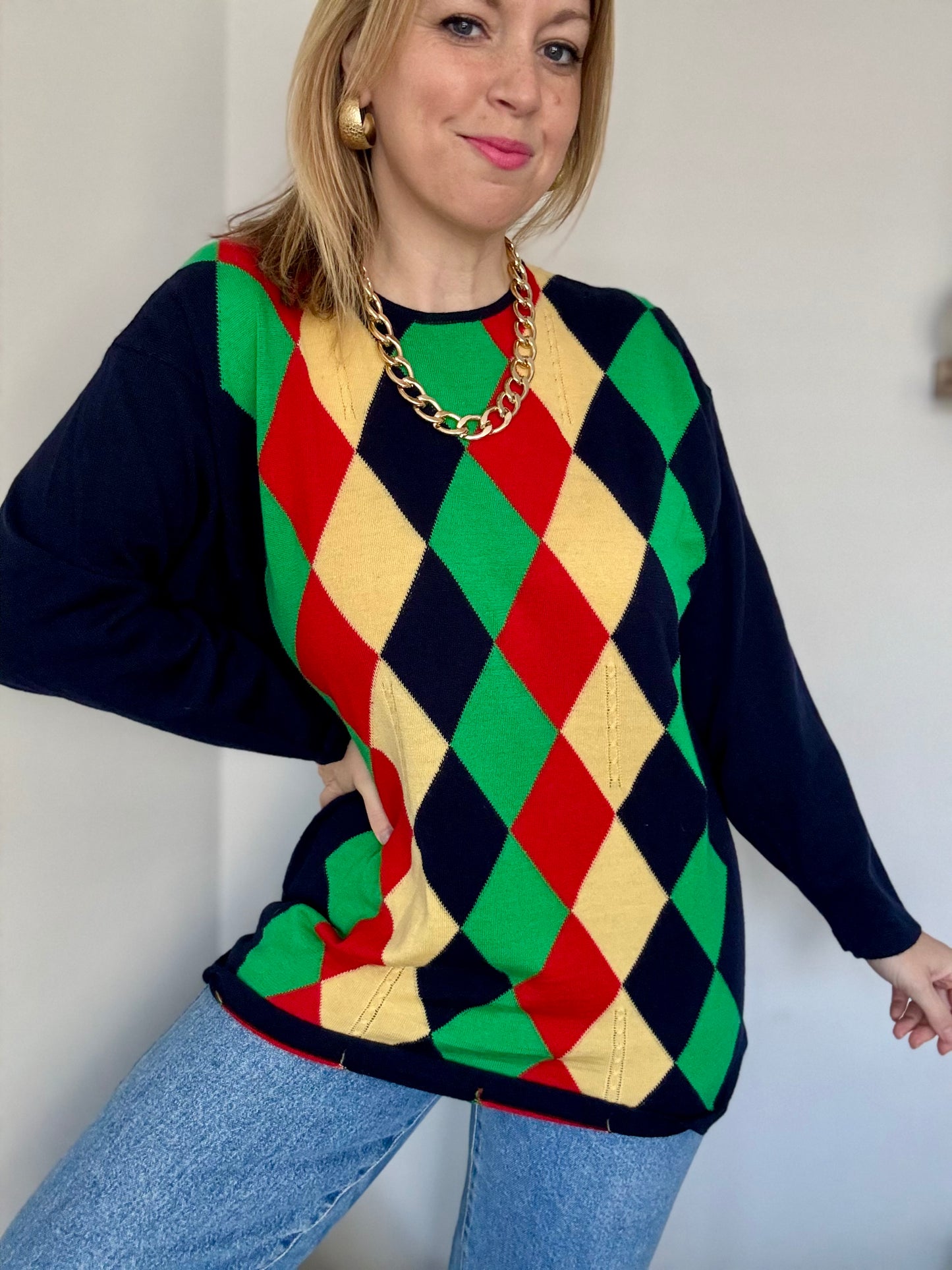 Vintage pure new wool jumper