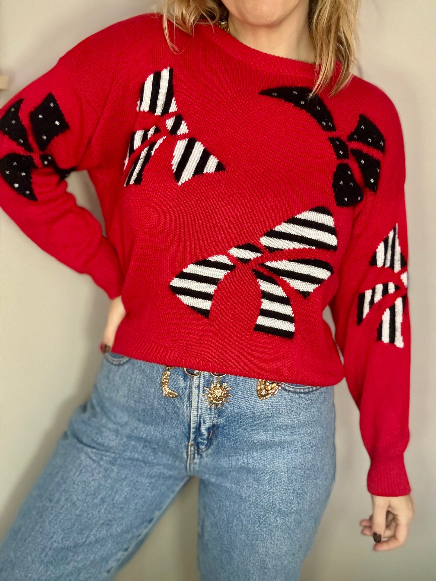 Vintage ‘Betty Barclay bow’ jumper