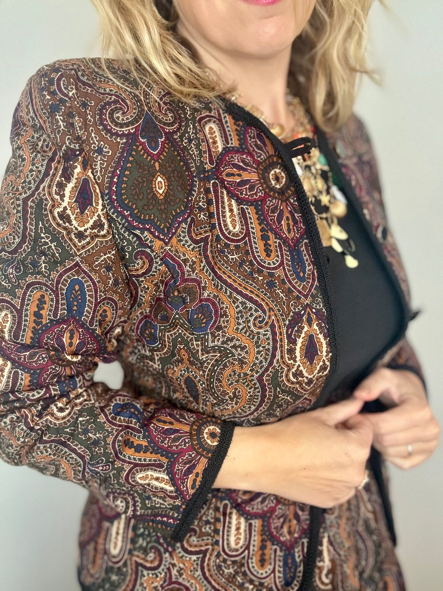 Vintage ‘Autumn Paisley’ two piece set