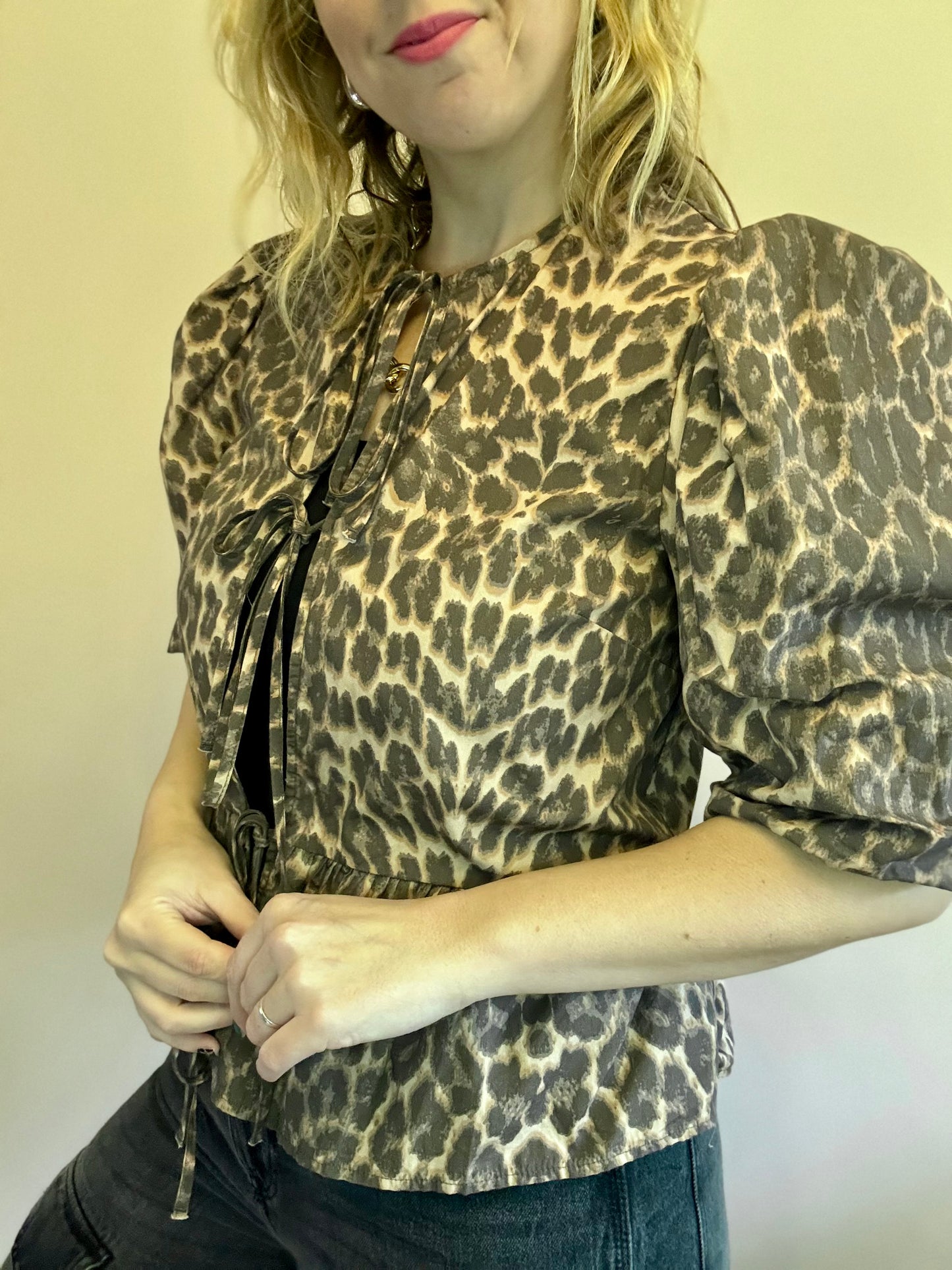 Leopard print blouse