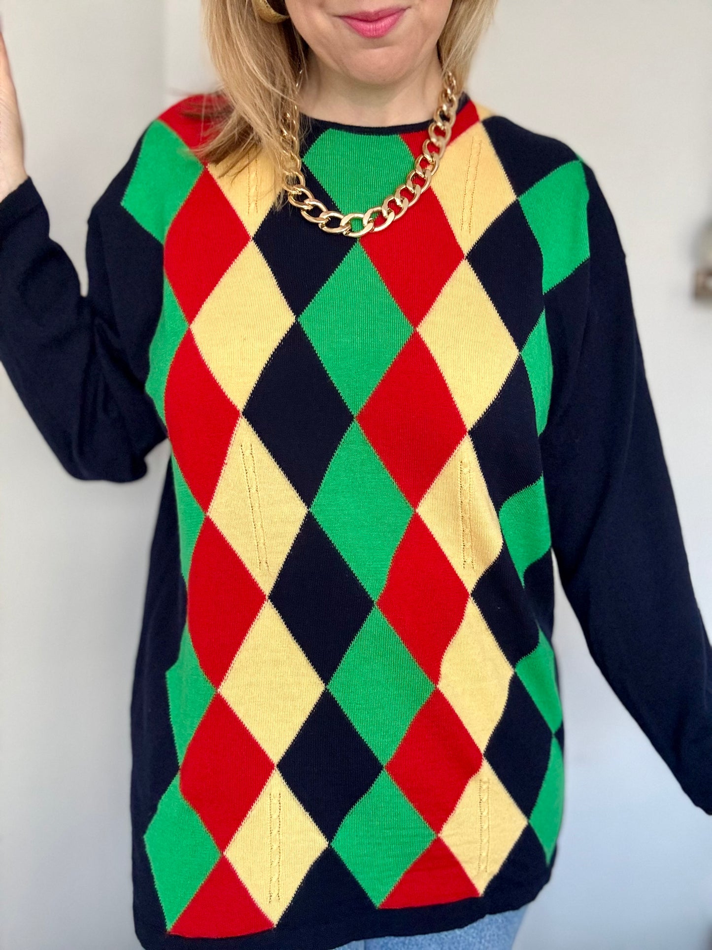 Vintage pure new wool jumper