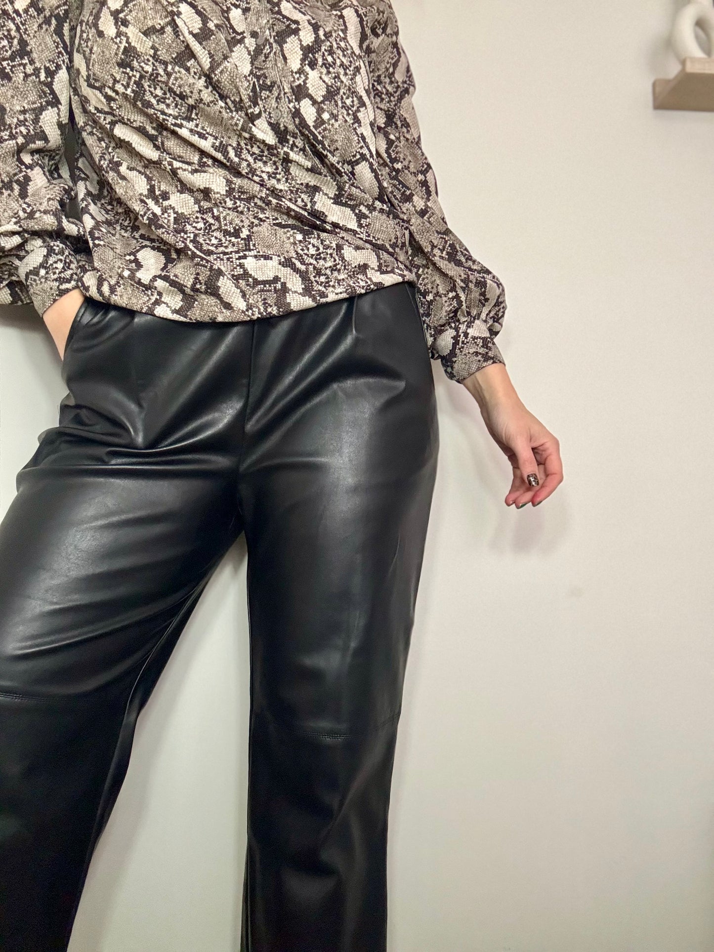 Pleather trousers