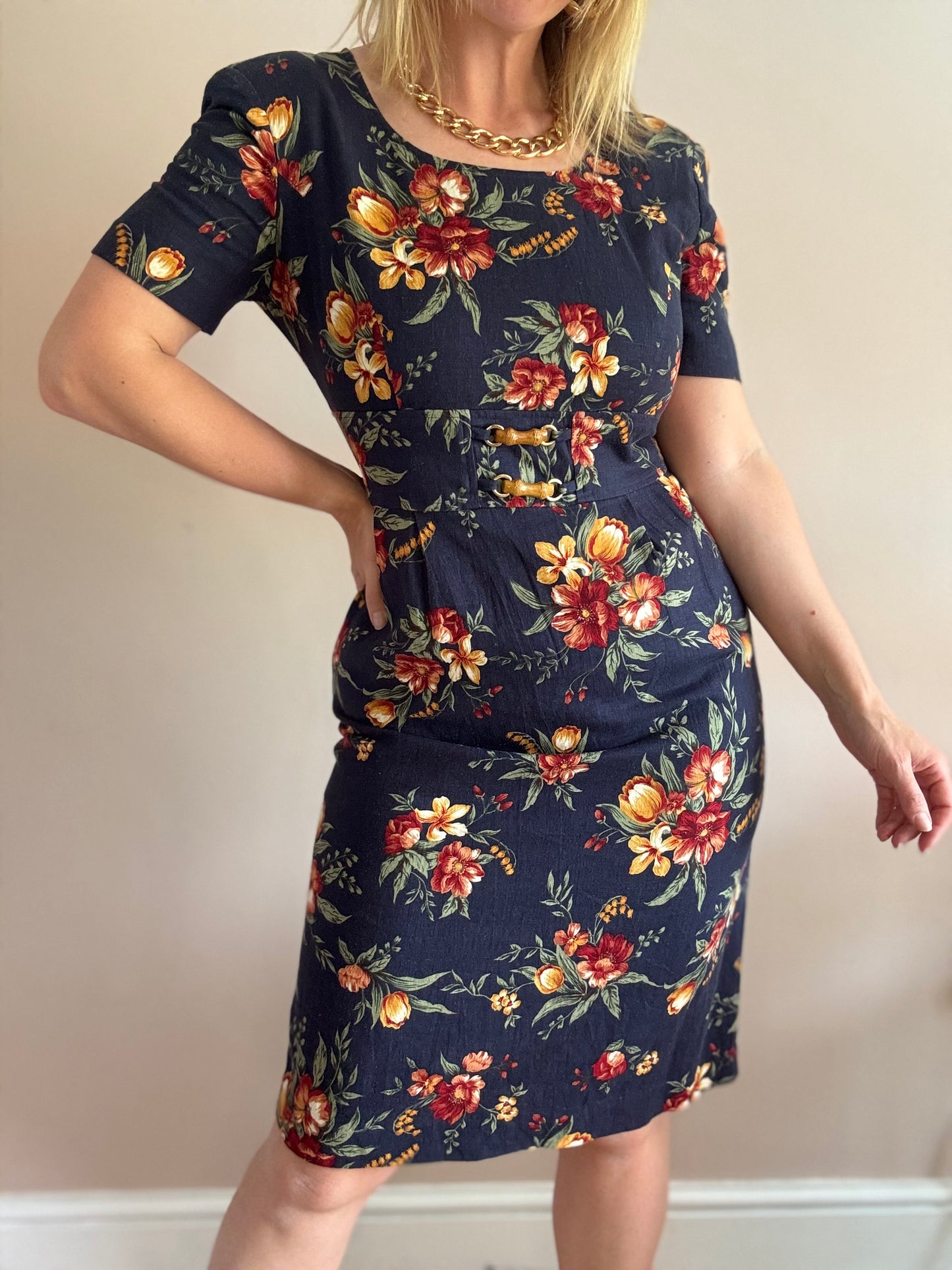 Vintage 1990s floral dress